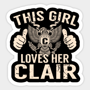 CLAIR Sticker